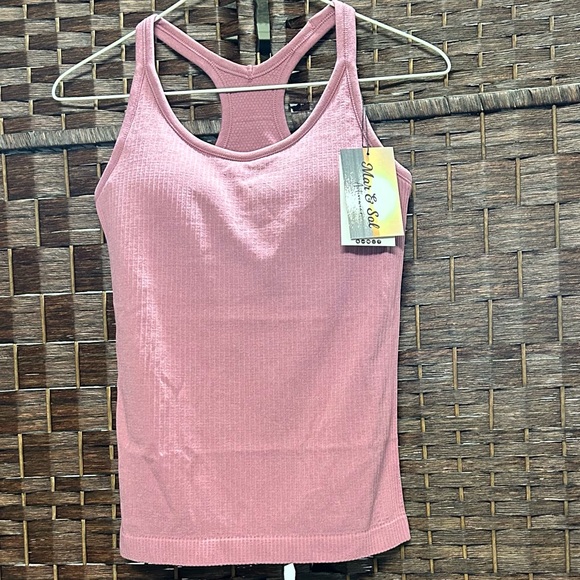 Pink Racerback Tank Top - Picture 3 of 6